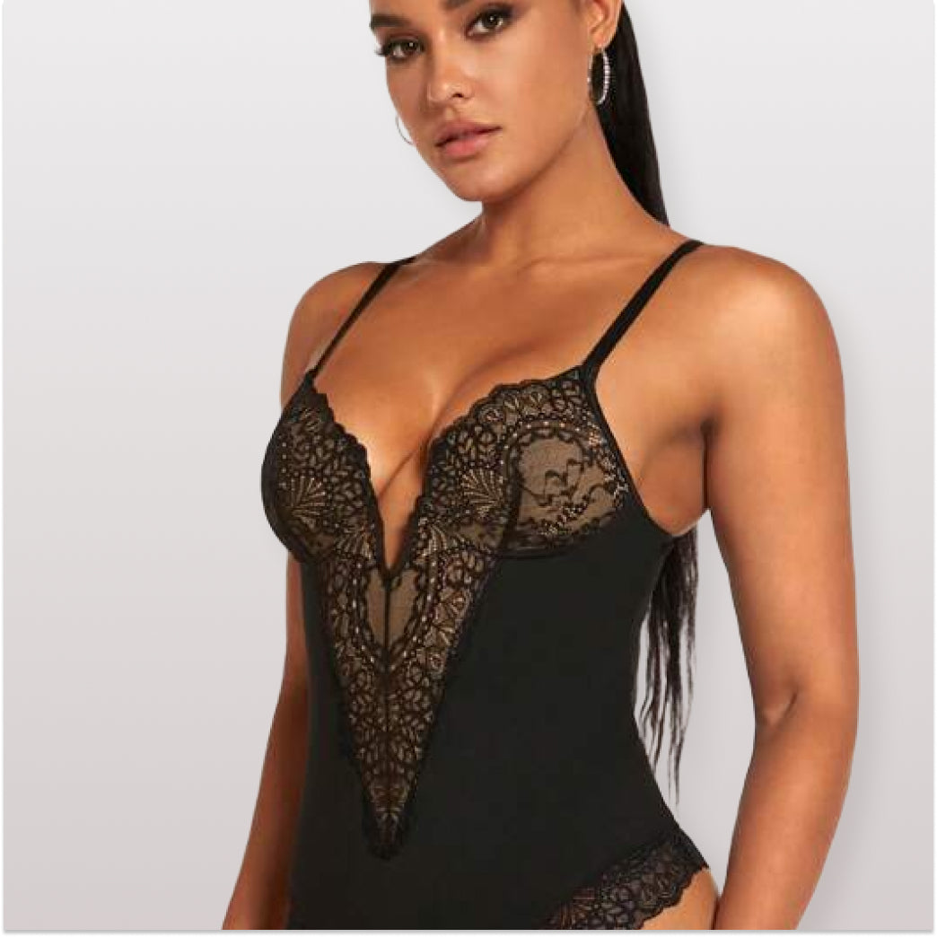 Body Modelador de Renda - Luxo Slim | + Brinde Calcinha Modeladora