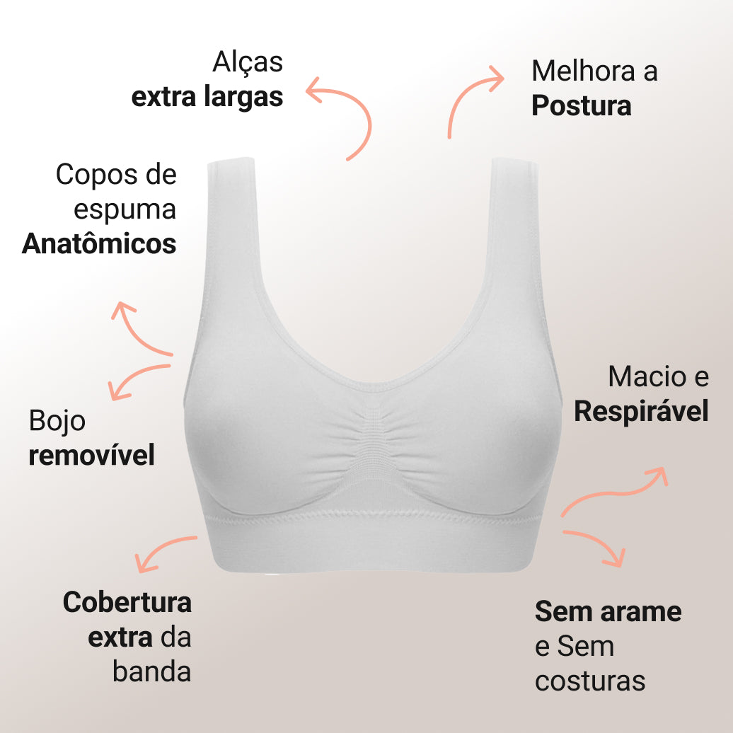Sutiã Anatômico Comfort Pro | Compre 1 Leve 3