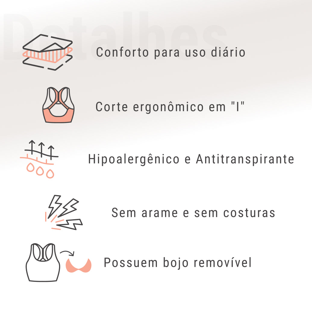 Sutiã Anatômico Up Confort | Super Oferta Pague 1 e Leve 3