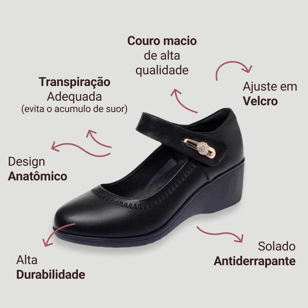 Bazar Belevita - Sandália Ortopédica Feminina - Gabriella