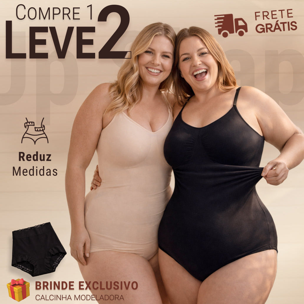 Body Modelador - Up Shaper - Compre 1 Leve 2 + Brinde Calcinha Modeladora