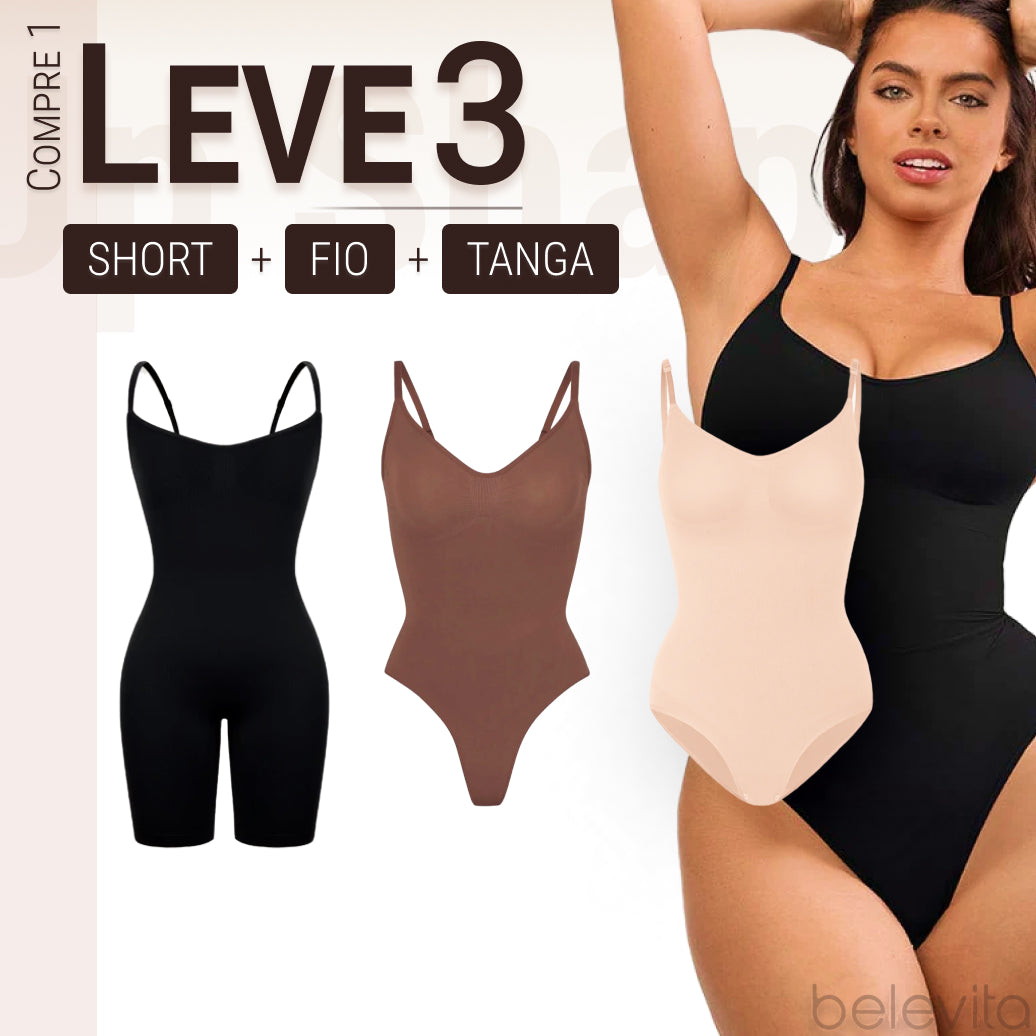 Body Modelador - Up Shaper | PAGUE 1 LEVE 3 + Brinde Calcinha Modeladora