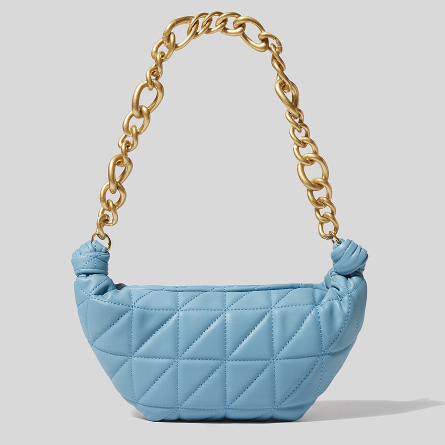 Bolsa de Ombro Feminina Azul Soft Belevita