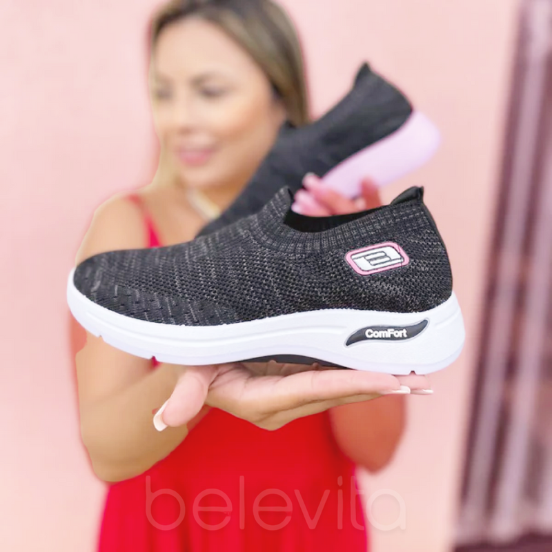 Bazar Belevita - Tênis Ortopédico Feminino - Comfort Sneakers