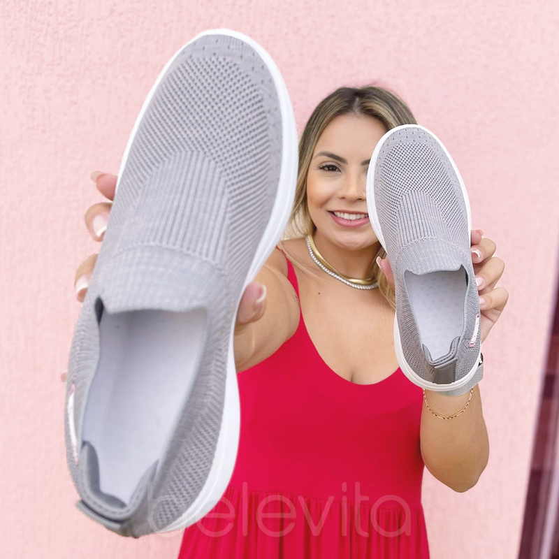 Bazar Belevita - Tênis Ortopédico Feminino - Comfort Sneakers