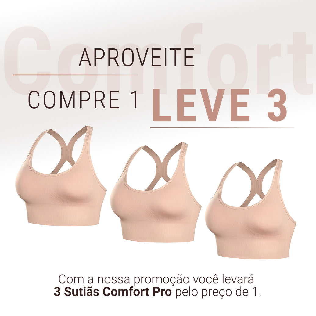 Sutiã Anatômico Up Confort | Super Oferta Pague 1 e Leve 3