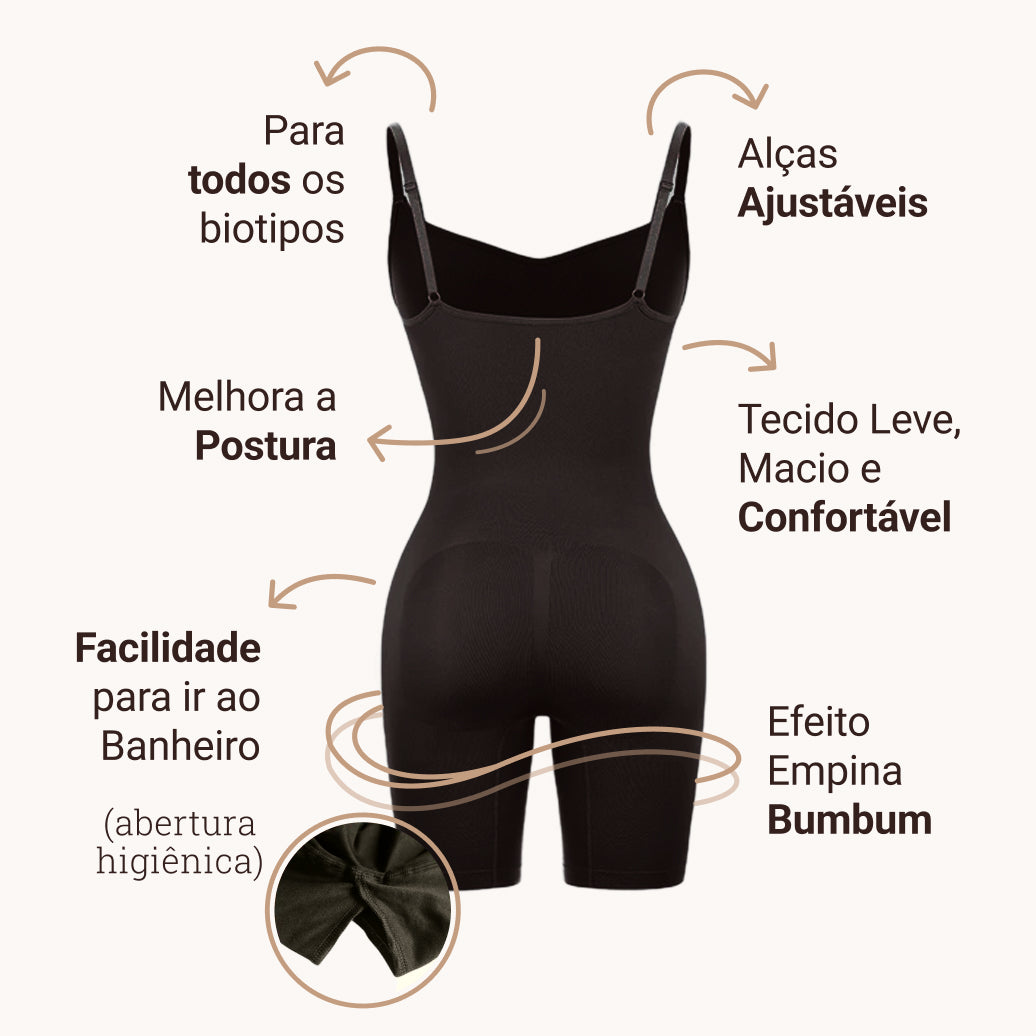 Body Modelador - Up Shaper - Compre 1 Leve 2 + Brinde Calcinha Modeladora