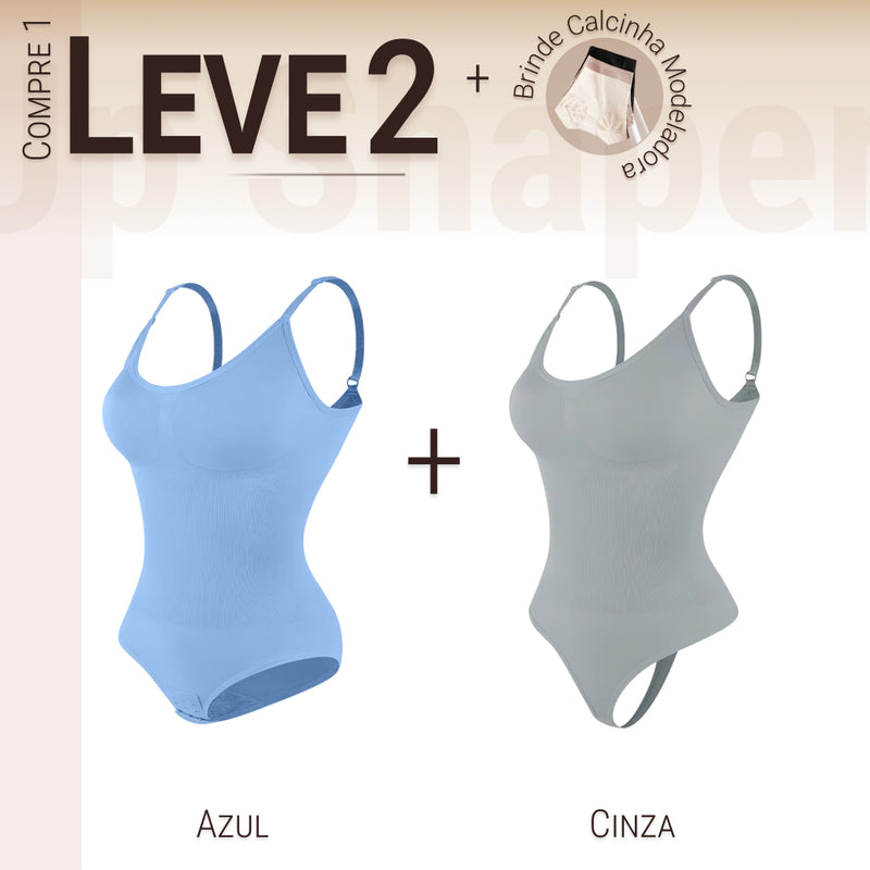 Body Modelador - Up Shaper - Compre 1 Leve 2 + Brinde Calcinha Modeladora | LANÇAMENTO NOVAS CORES