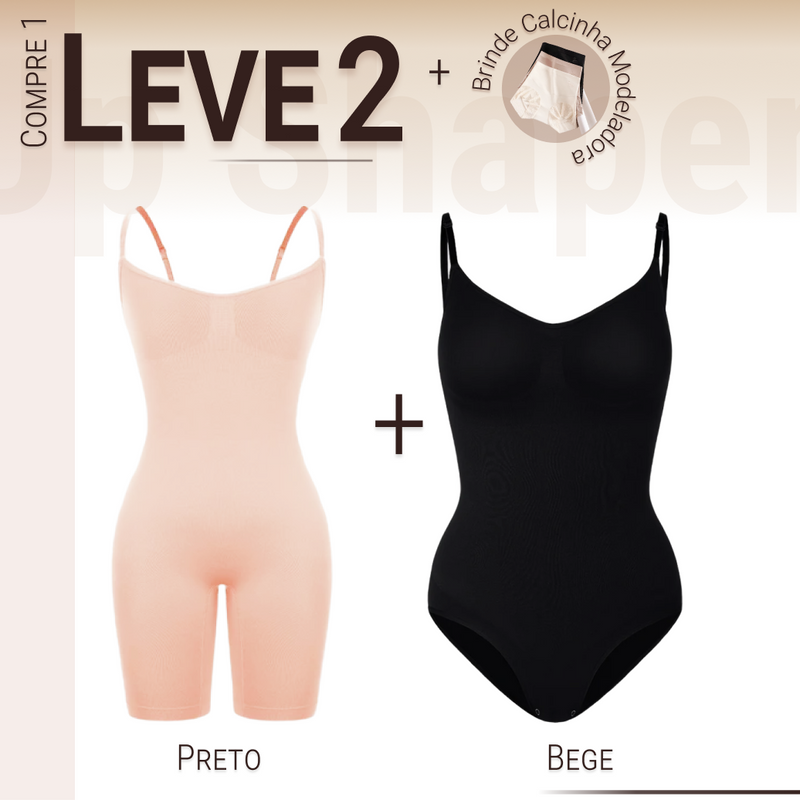 Body Modelador - Up Shaper - Compre 1 Leve 2 + Brinde Calcinha Modeladora (Short / Tanga)