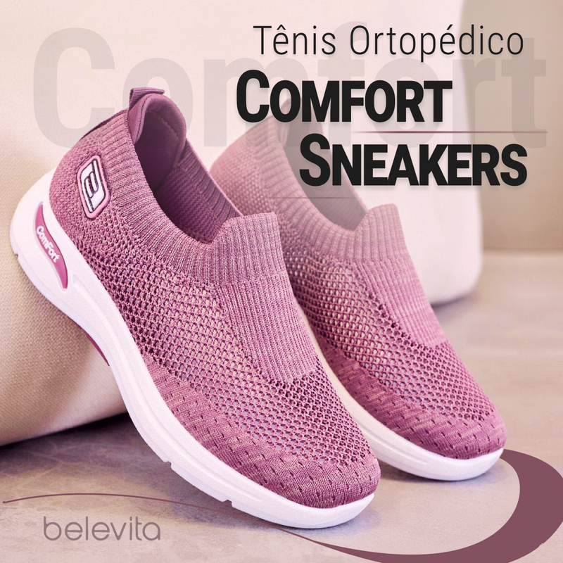 Bazar Belevita - Tênis Ortopédico Feminino - Comfort Sneakers