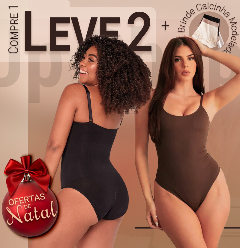 Body Modelador - Up Shaper - Compre 1 Leve 2 + Brinde Calcinha Modeladora (Tanga / Fio)