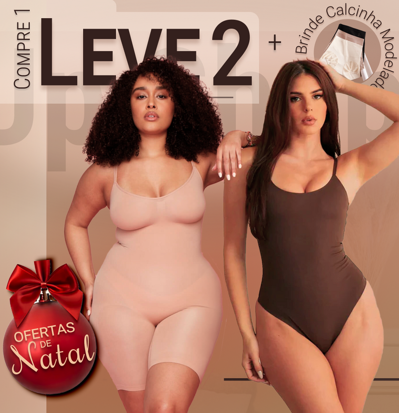 Body Modelador - Up Shaper - Compre 1 Leve 2 + Brinde Calcinha Modeladora (Short / Fio)