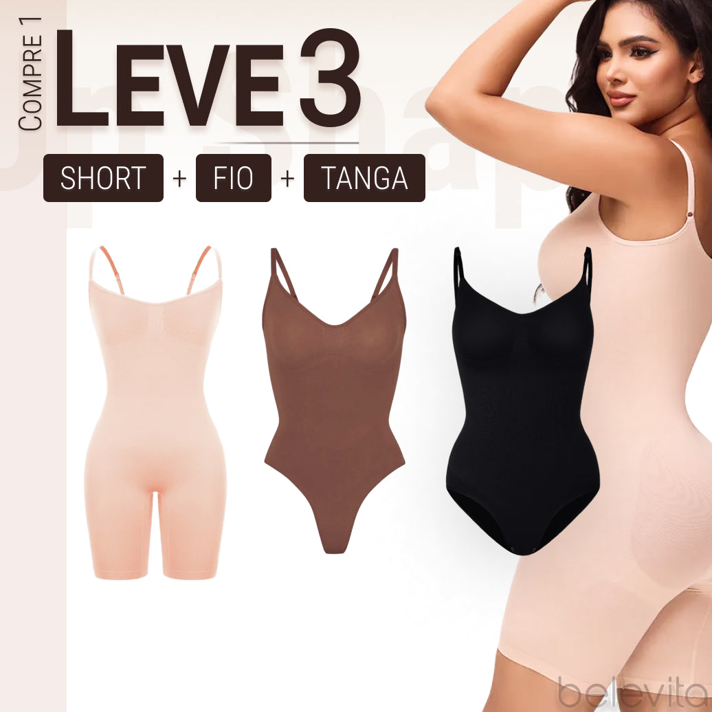 Body Modelador - Up Shaper | PAGUE 1 LEVE 3 + Brinde Calcinha Modeladora