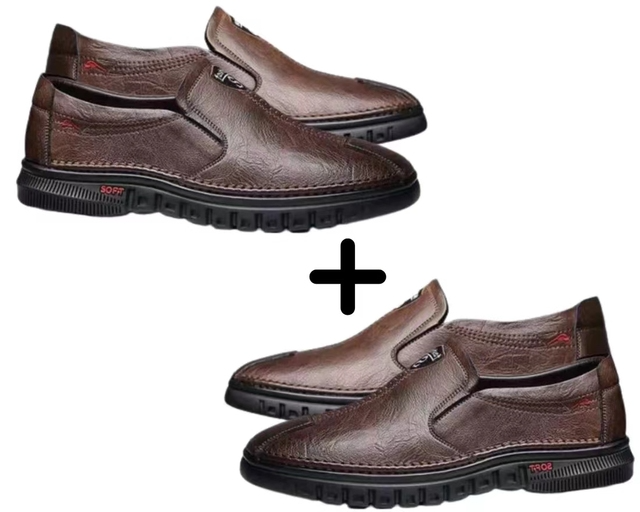 Mocassim Anatômico de Couro Comfort [COMPRE 1 E LEVE 2]