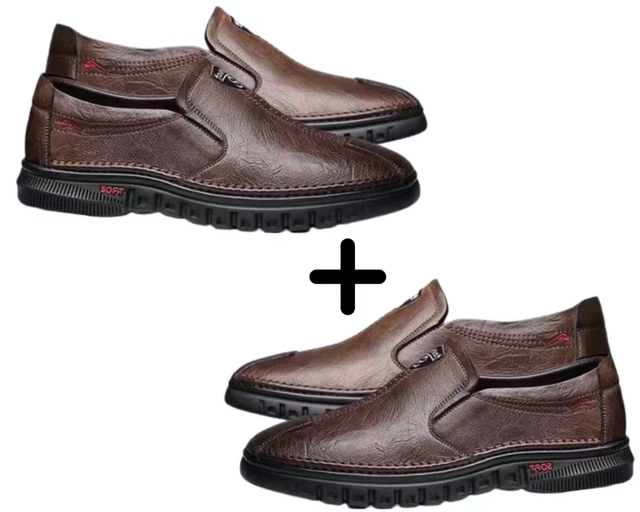 Mocassim Ortopédico de Couro Comfort [COMPRE 1 E LEVE 2]